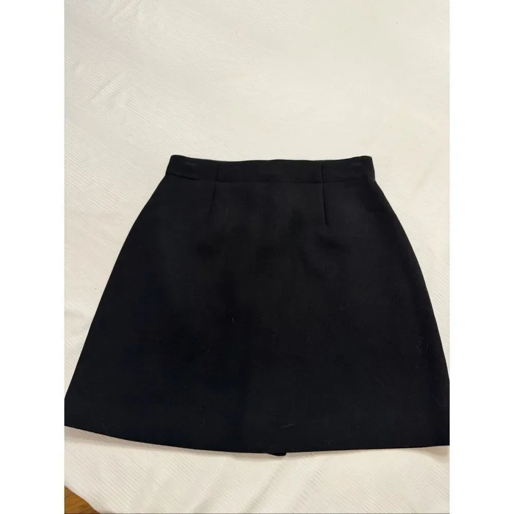 Kate Spade Black White Mini Skirt Size 2